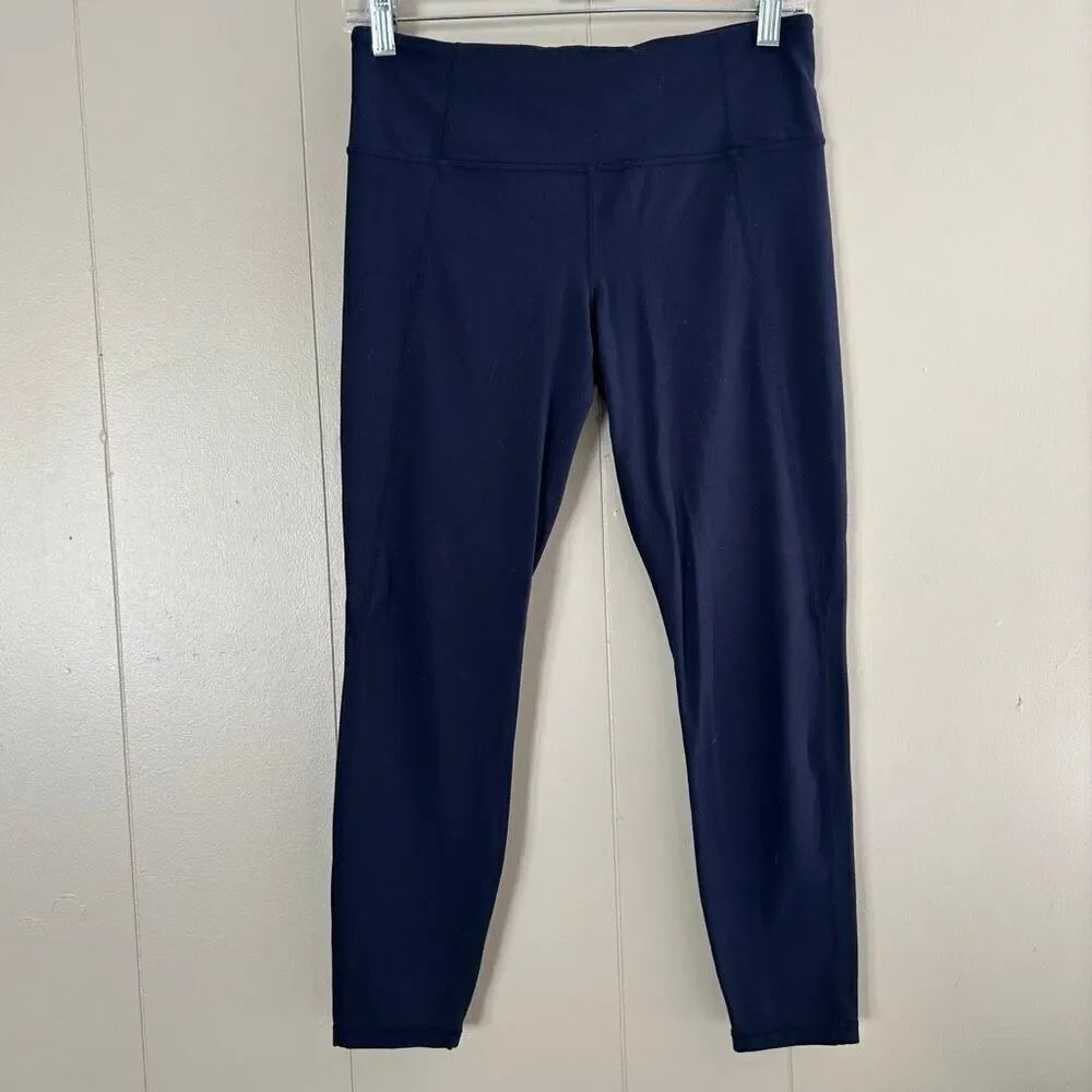 Athleta Salutation/Elation High Rise Leggings Navy Nylon Lycra – Women’s Size M